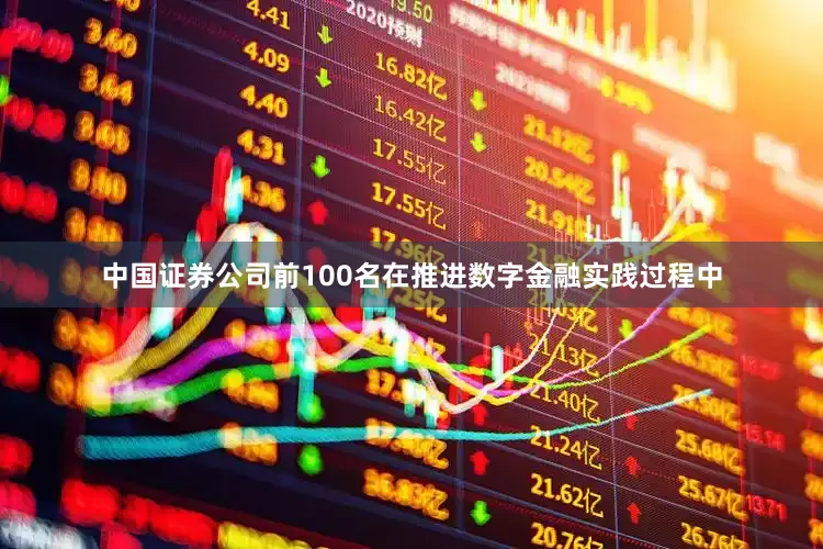 中国证券公司前100名在推进数字金融实践过程中
